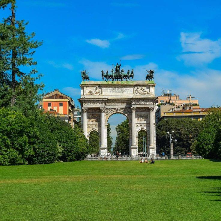 Parque Sempione e Arco della Pace