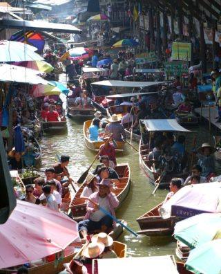Mercado Flutuante - Damnuen Souduak Floating Market
