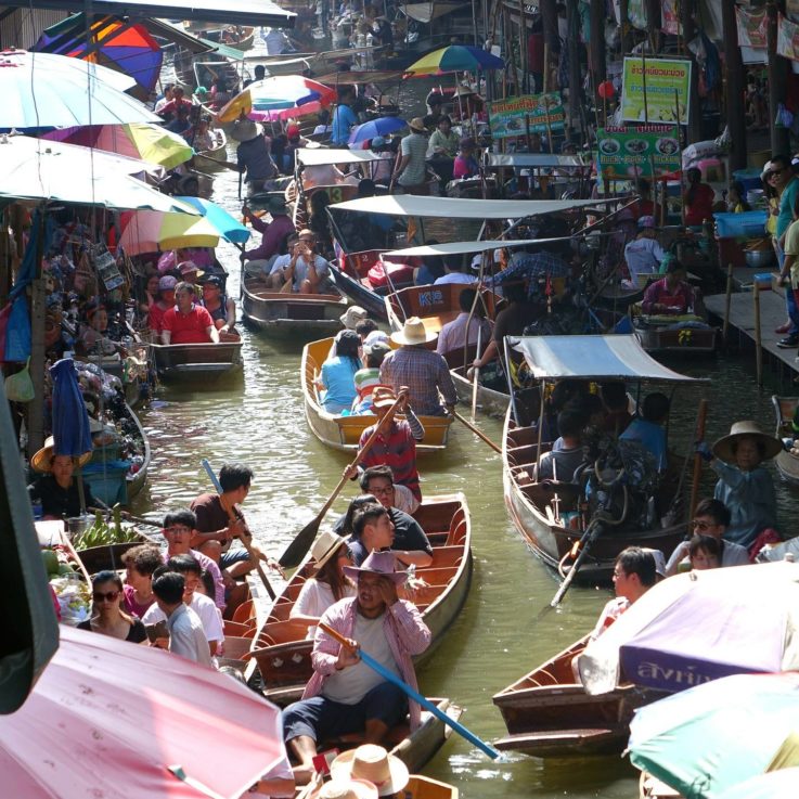 Mercado Flutuante - Damnuen Souduak Floating Market