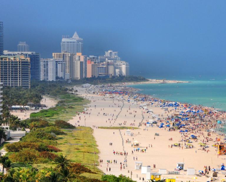 As praias de Miami Beach